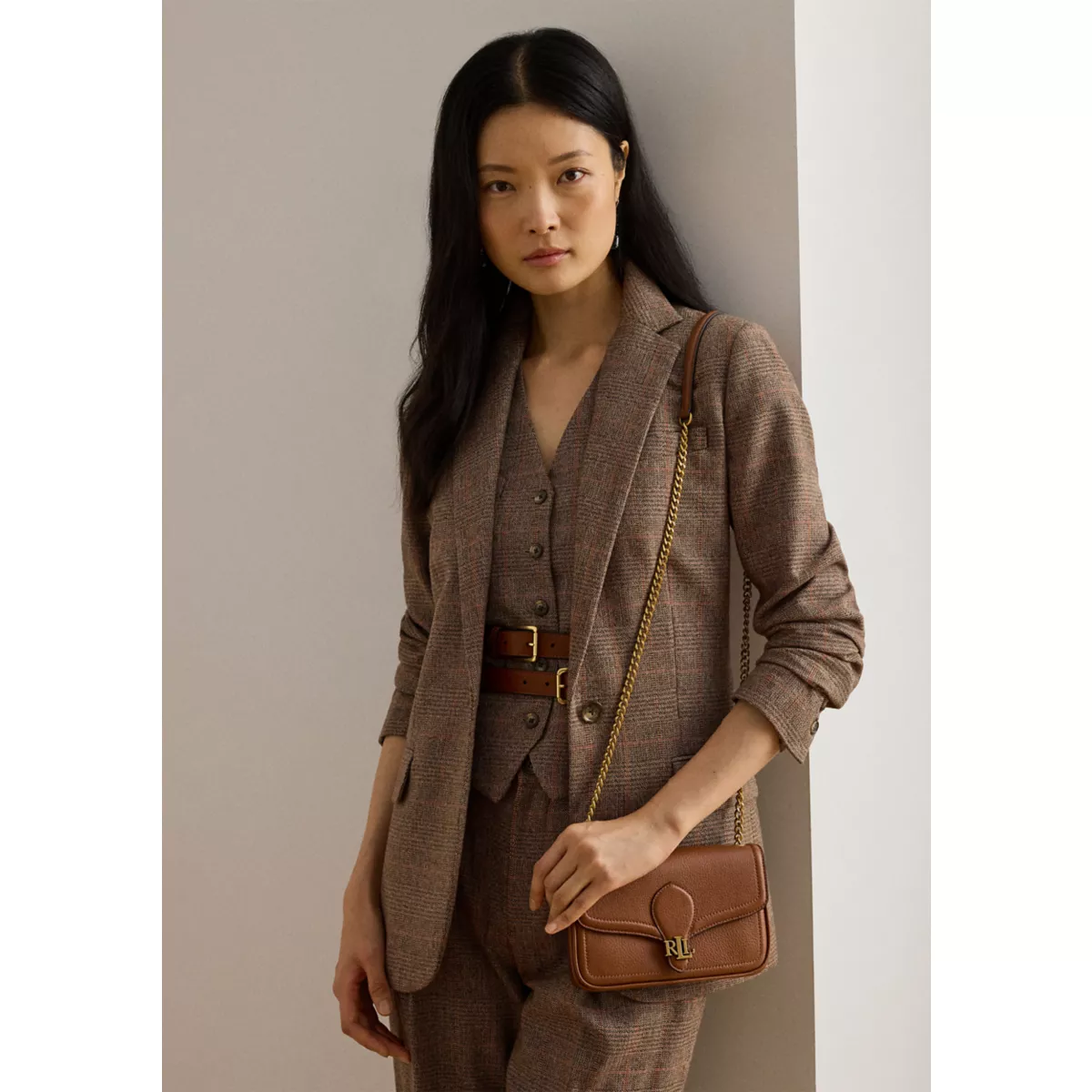 Pebbled Leather Bradley Crossbody Wallet - 7