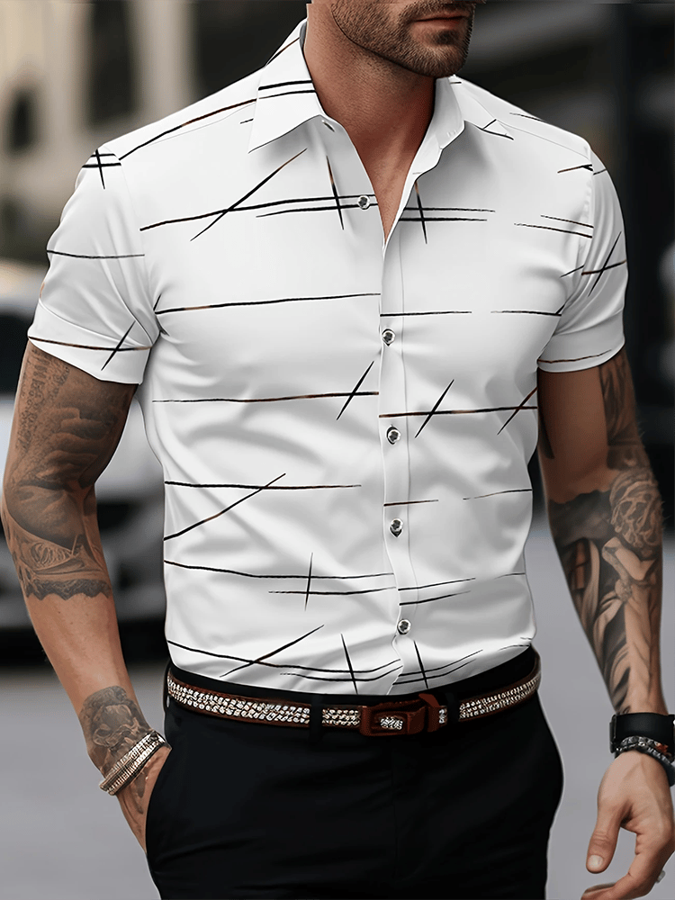 Camisa ejecutivo de manga corta para hombre