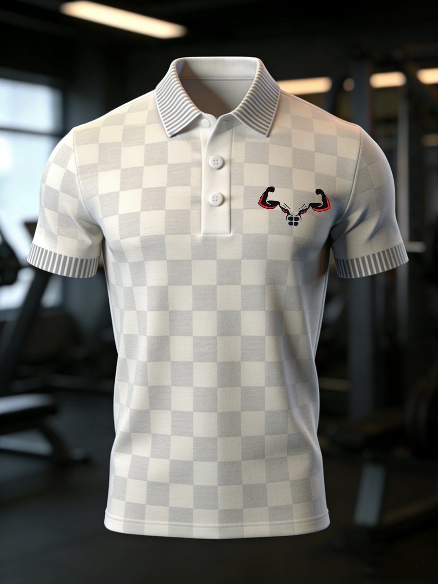 Camisa polo ejecutivo casual fitness para hombre