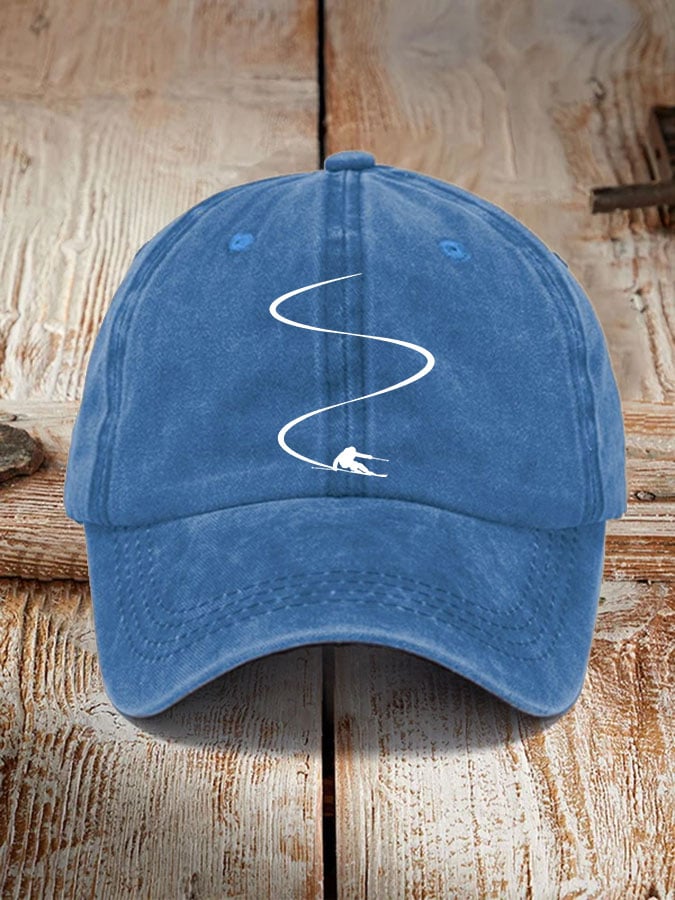 Ski enthusiasts estampado hat