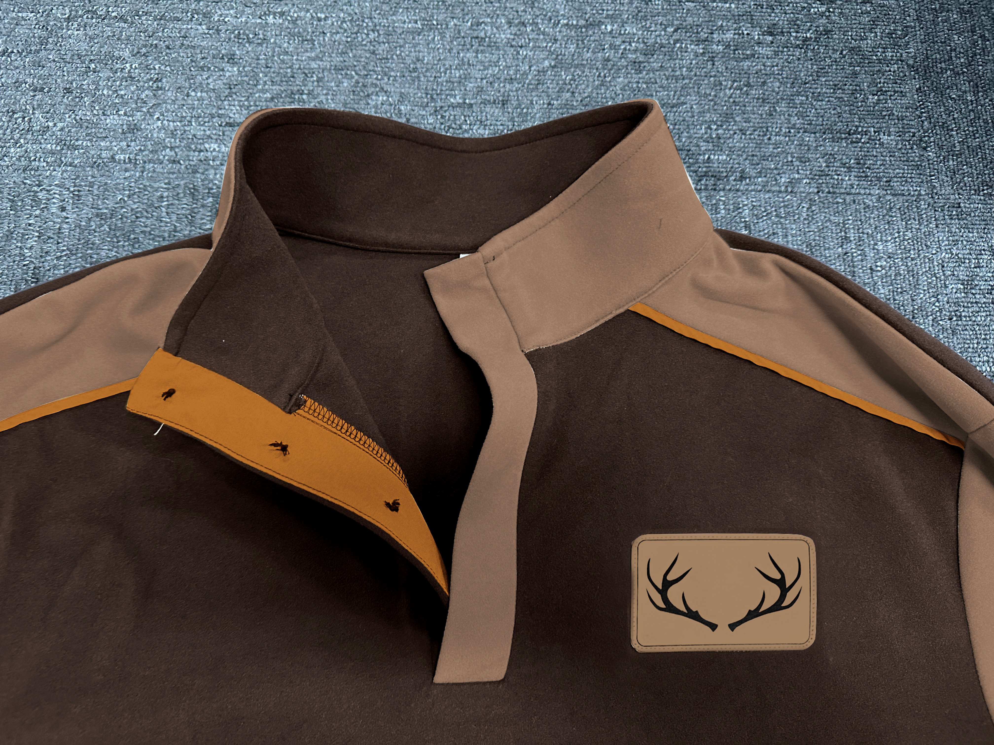 Sudadera polar vintage Western Antler Hunting Enthusiast Stand cuello para hombre