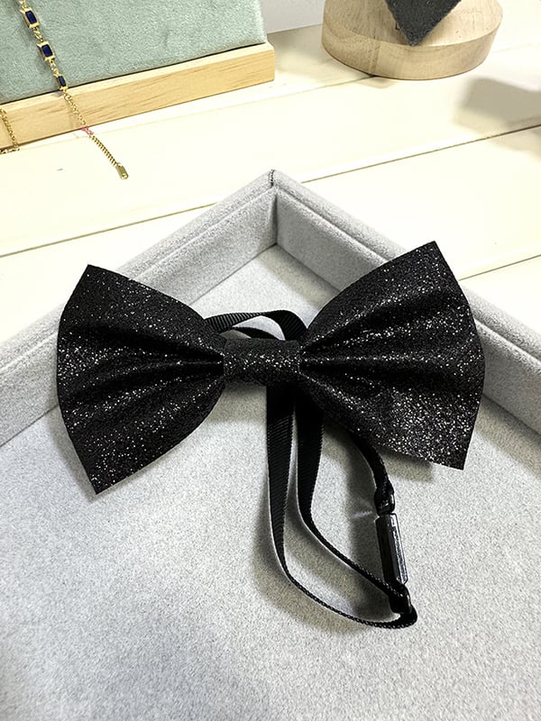 Exquisite banquet party super shiny bow tie para hombre