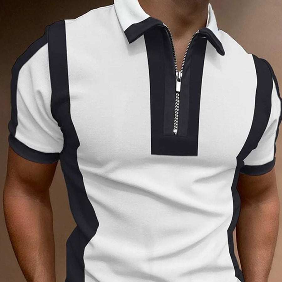 Camiseta casual estampado de manga corta POLO para hombre