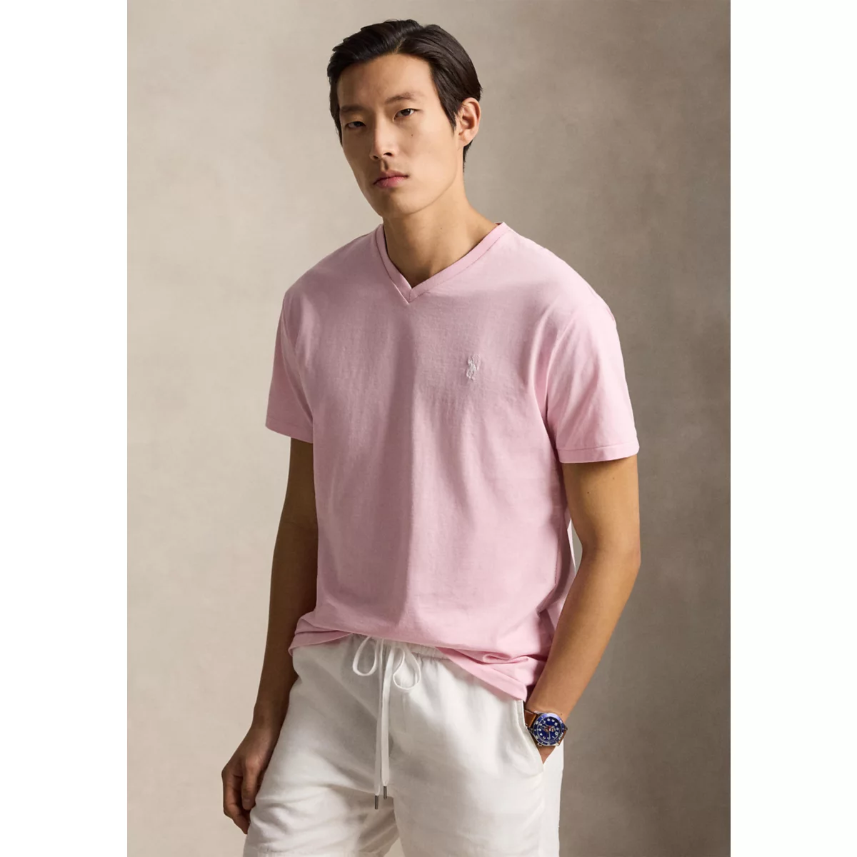 Classic Fit Jersey V-Neck T-Shirt - 10