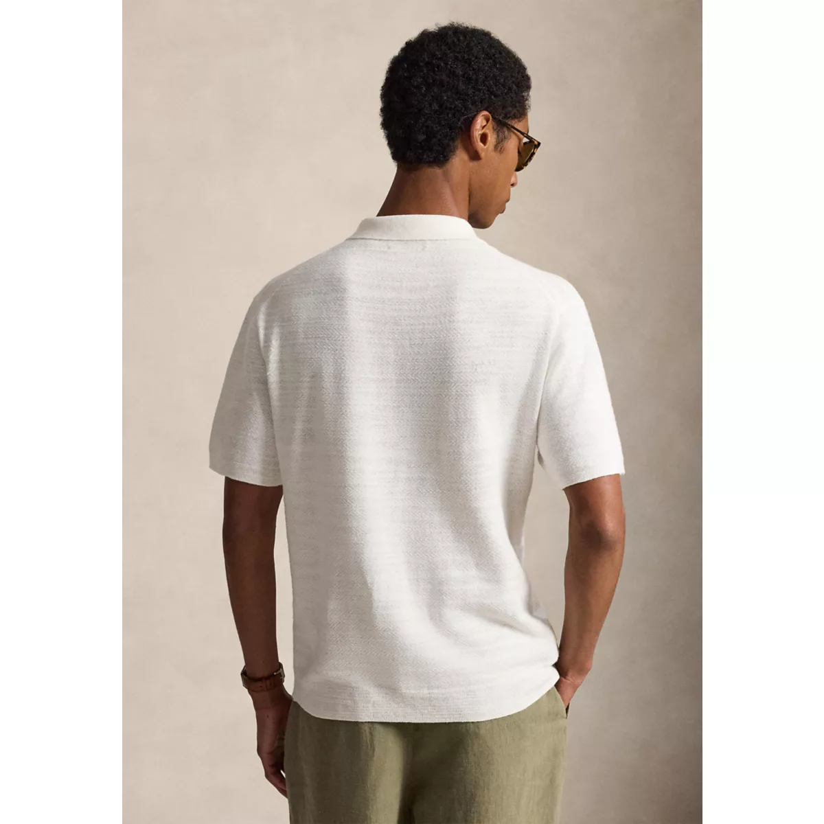 Men's Cotton-Linen Short-Sleeve Cardigan - 6
