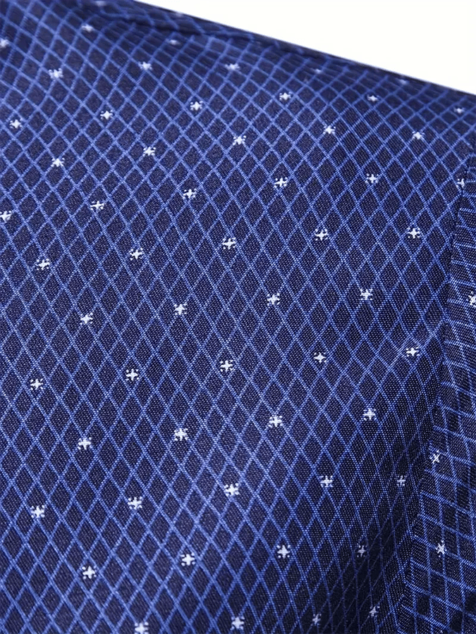 Camisa geométrico Design ejecutivo casual para hombre