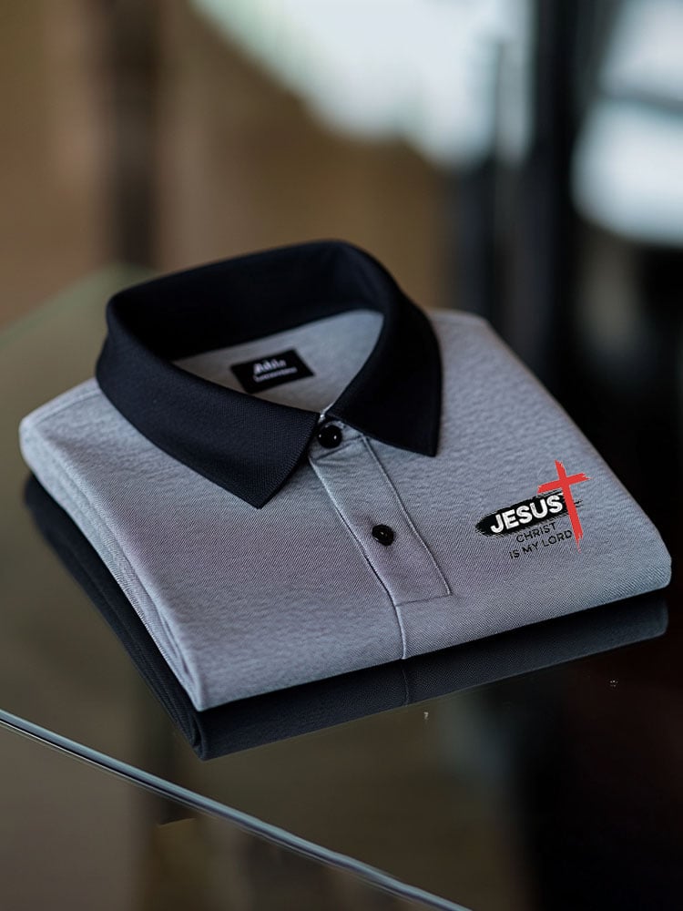 Camisa polo ejecutivo casual Button de manga corta para hombre