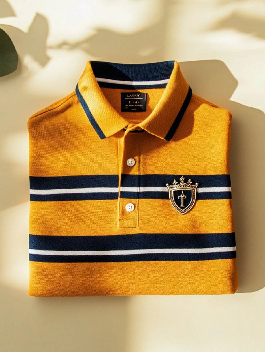 Camisa polo ejecutivo casual Artistic Button de manga corta para hombre