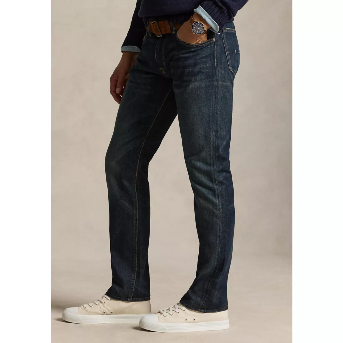 Straight-Fit Lightweight Morris-Wash Jeans - 3