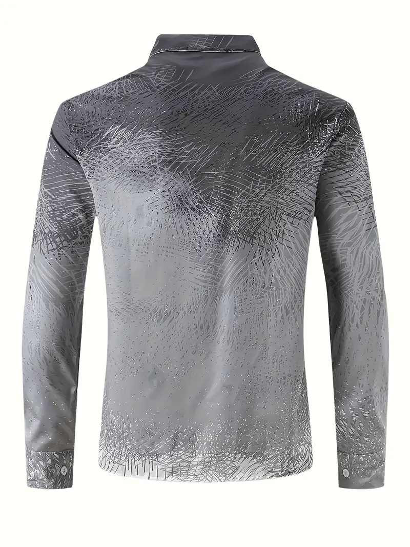 Camisa a cuadros ejecutivo de manga larga para hombre