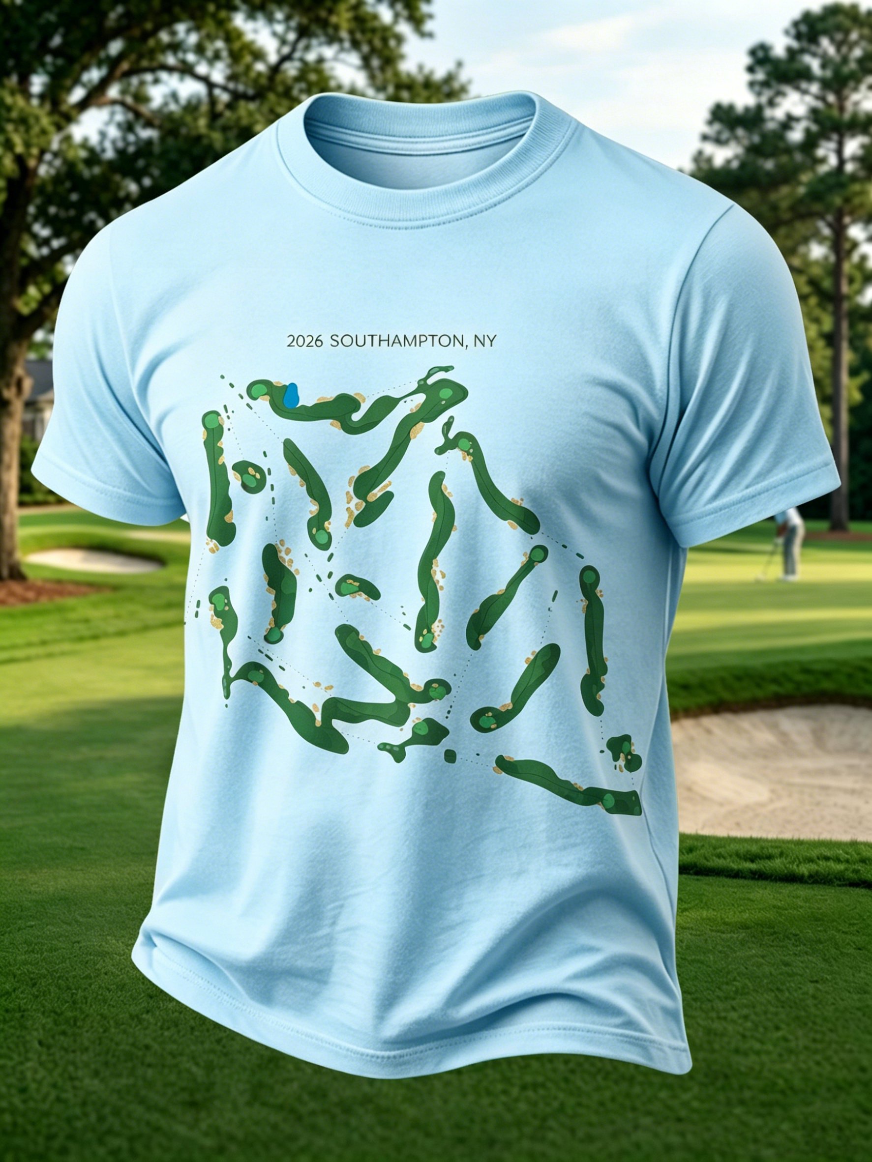 Golf Enthusiast estampado casual Tops para hombre