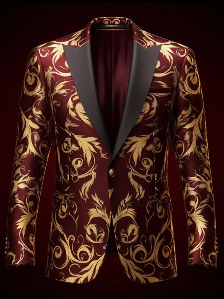 De lujo ejecutivo estampado sacos para hombre