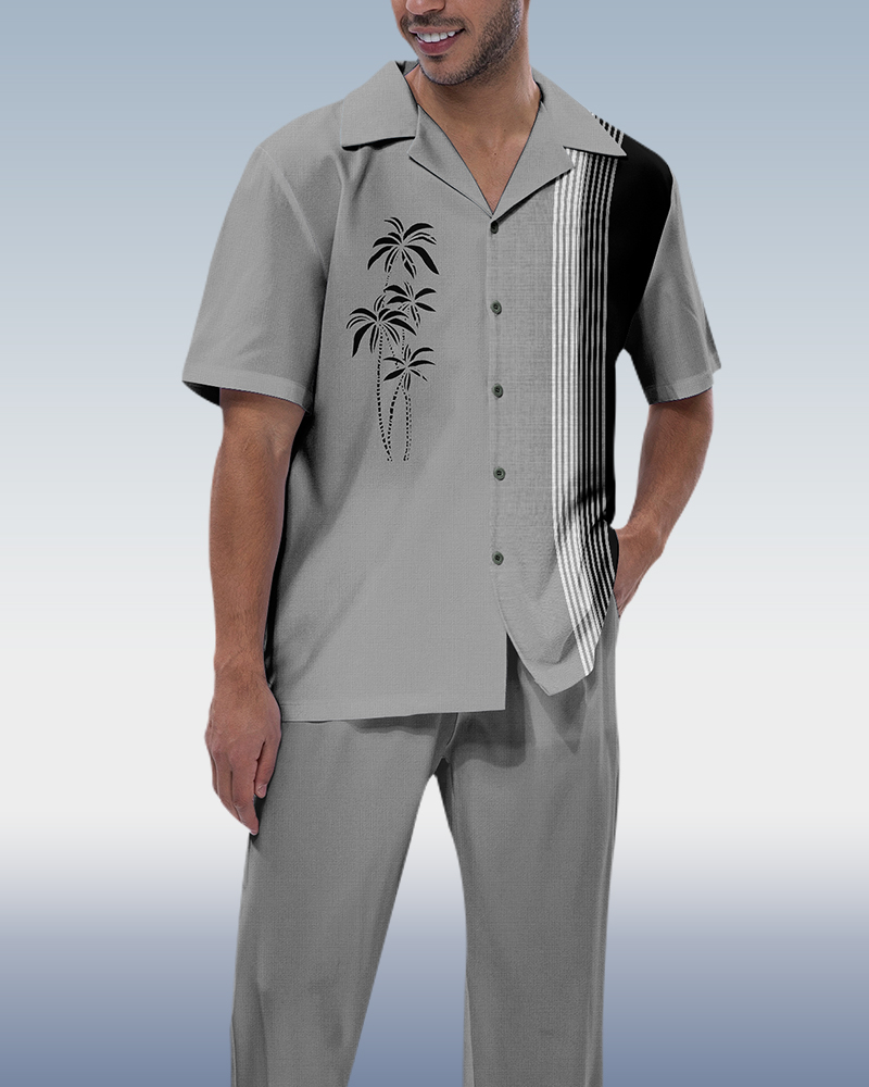 Rianmond Coco estampado de manga corta Walking Suit 230 para hombre