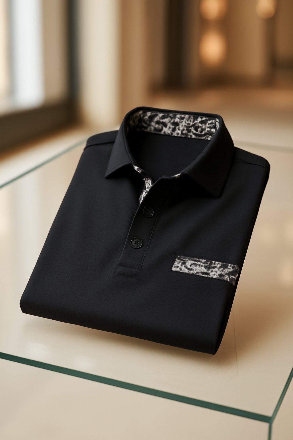 Camisa polo ejecutivo casual Button de manga corta para hombre