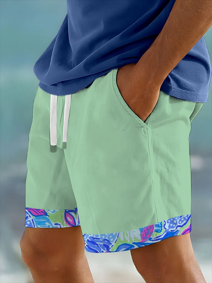 Shorts Hawaiian estampado Resort (With Pockets) para hombre