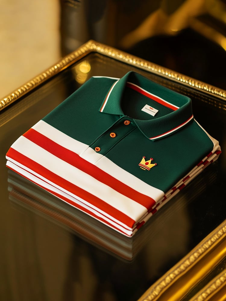 Camisa polo ejecutivo casual Button de manga corta para hombre