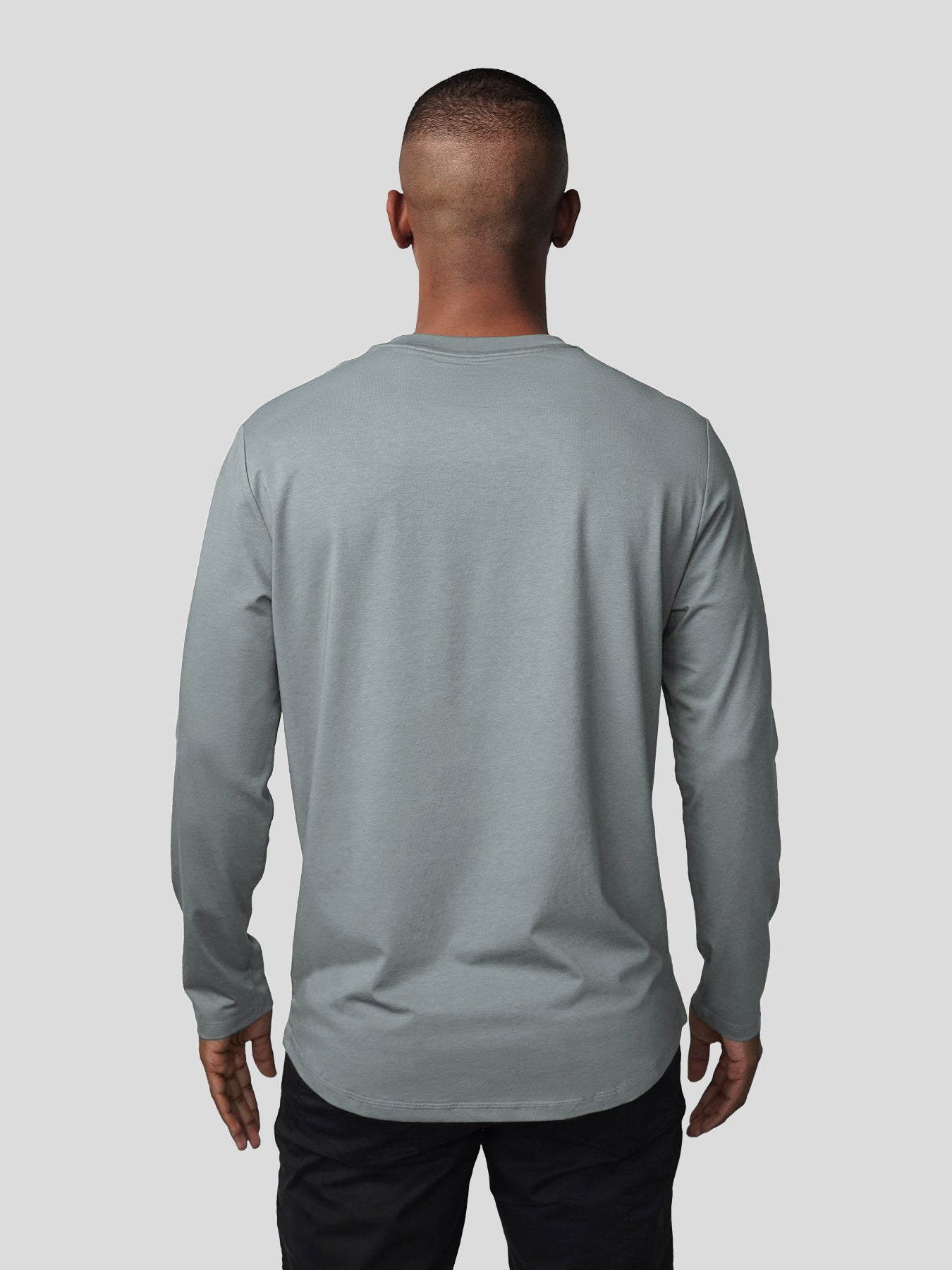 StaySmooth de manga larga Curve Hem Tee:clásico Fit