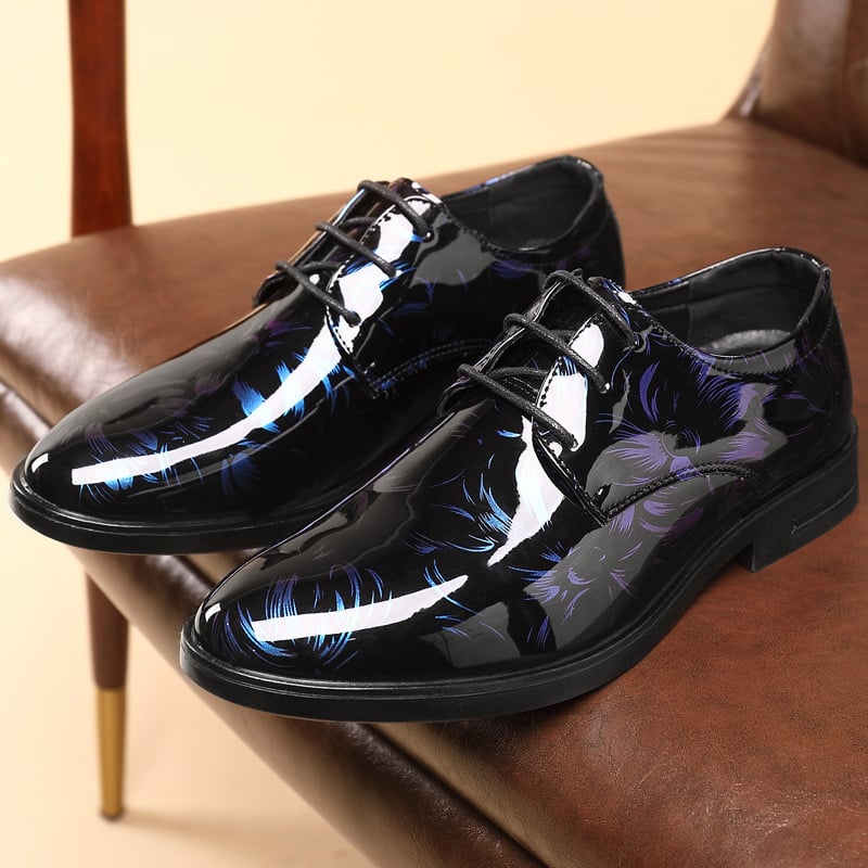 Zapatos petal diseño cuero para hombre