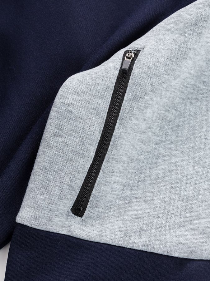 Sudadera vintage para exterior Style Patchpara trabajo Design with cierre bolsillos. para hombre