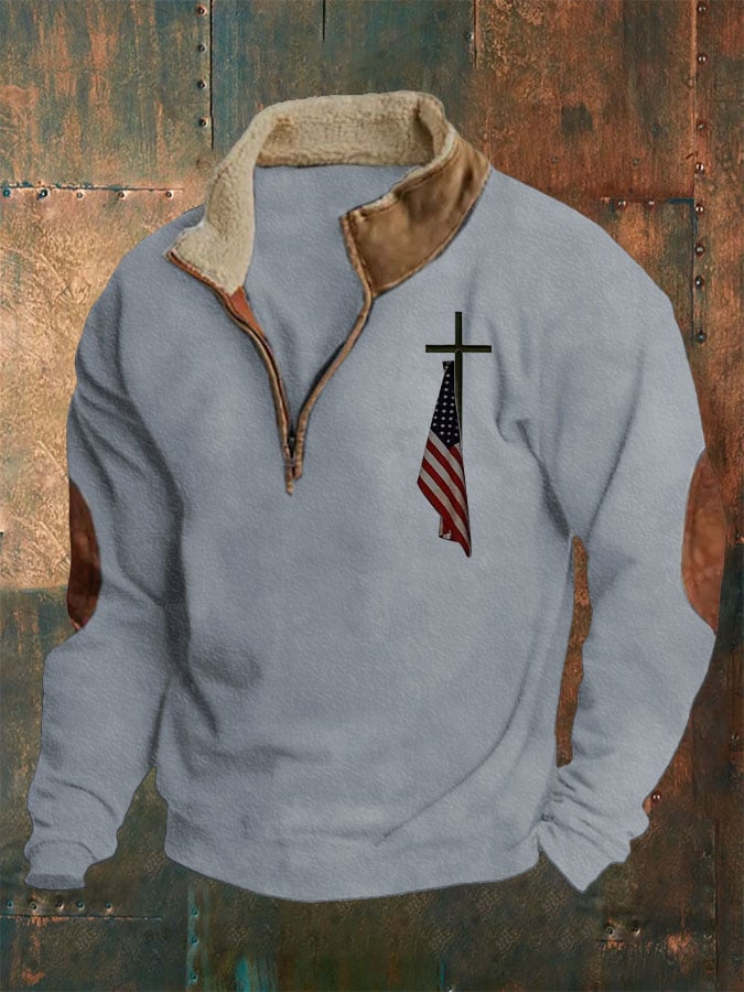 Sudadera casual Faith estampado de manga larga para hombre