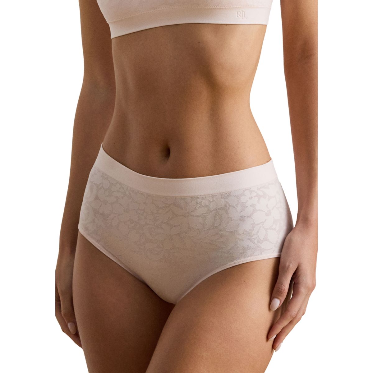 Floral Seamless High Rise Briefs - 1