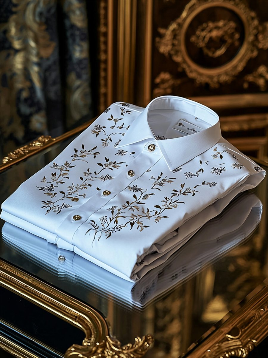 Camisa ejecutivo casual de manga larga para hombre