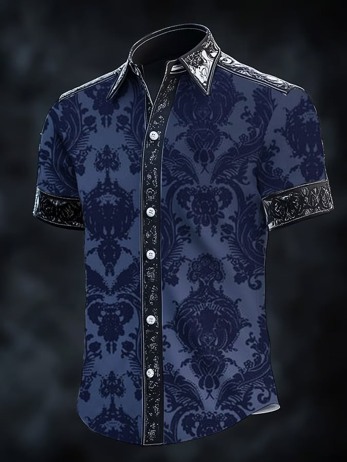 Camisa vintage Gothic Dark para hombre