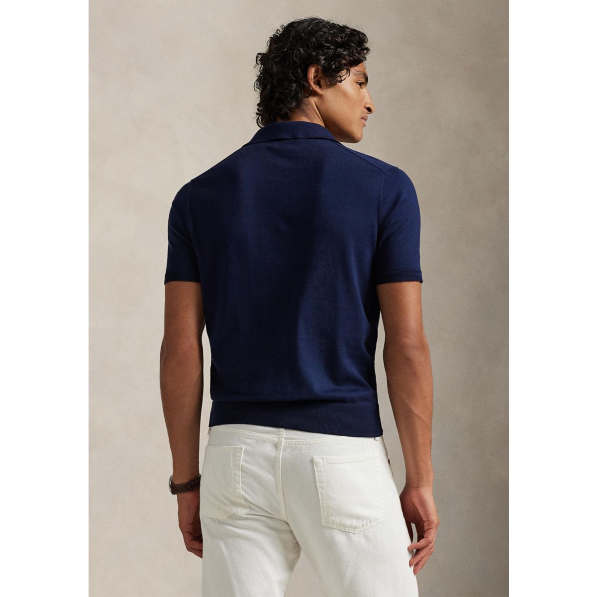 Cotton Polo-Collar Sweater - 2