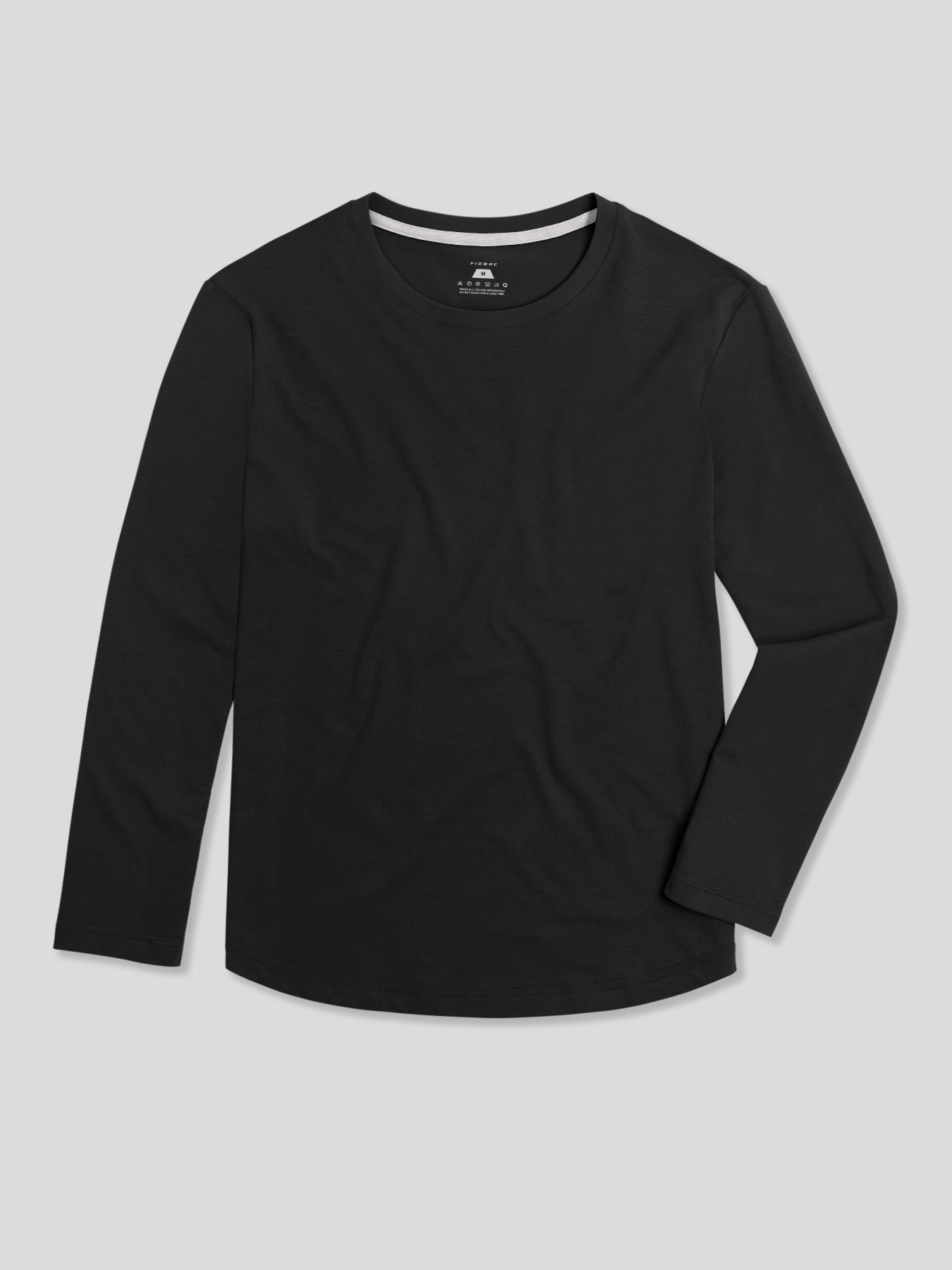 StaySmooth de manga larga Curve Hem Tee:clásico Fit