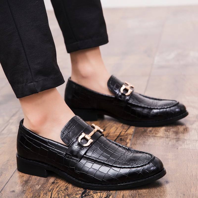 Zapatos ejecutivo casual Exotic Skin para hombre