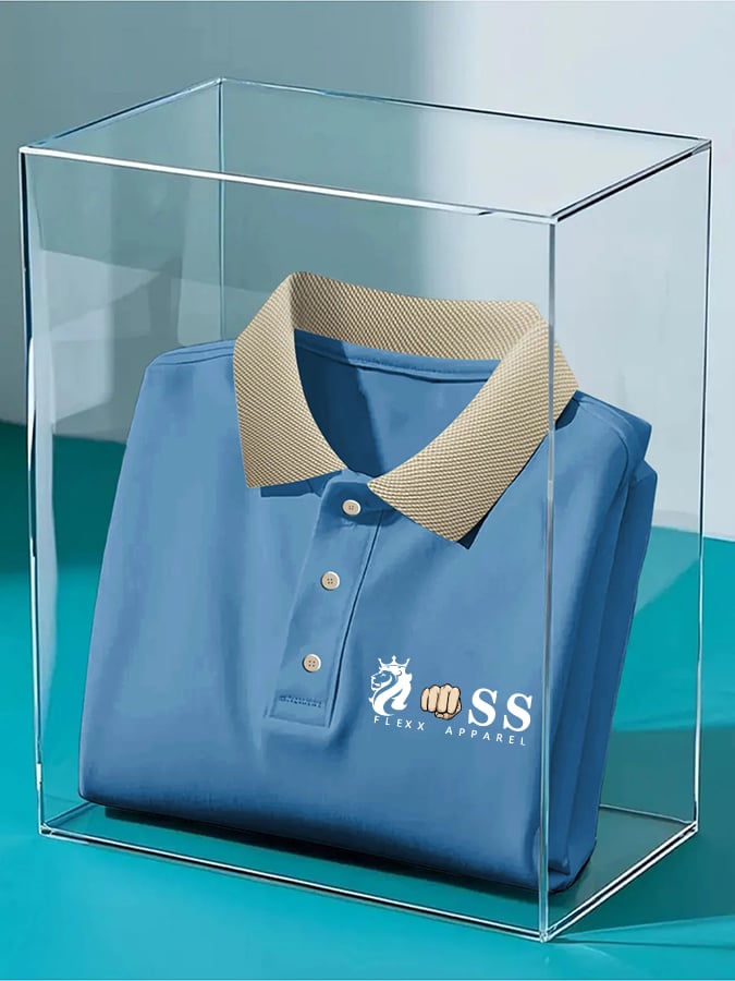 Camisa polo retro Letter Design estampado casual para hombre