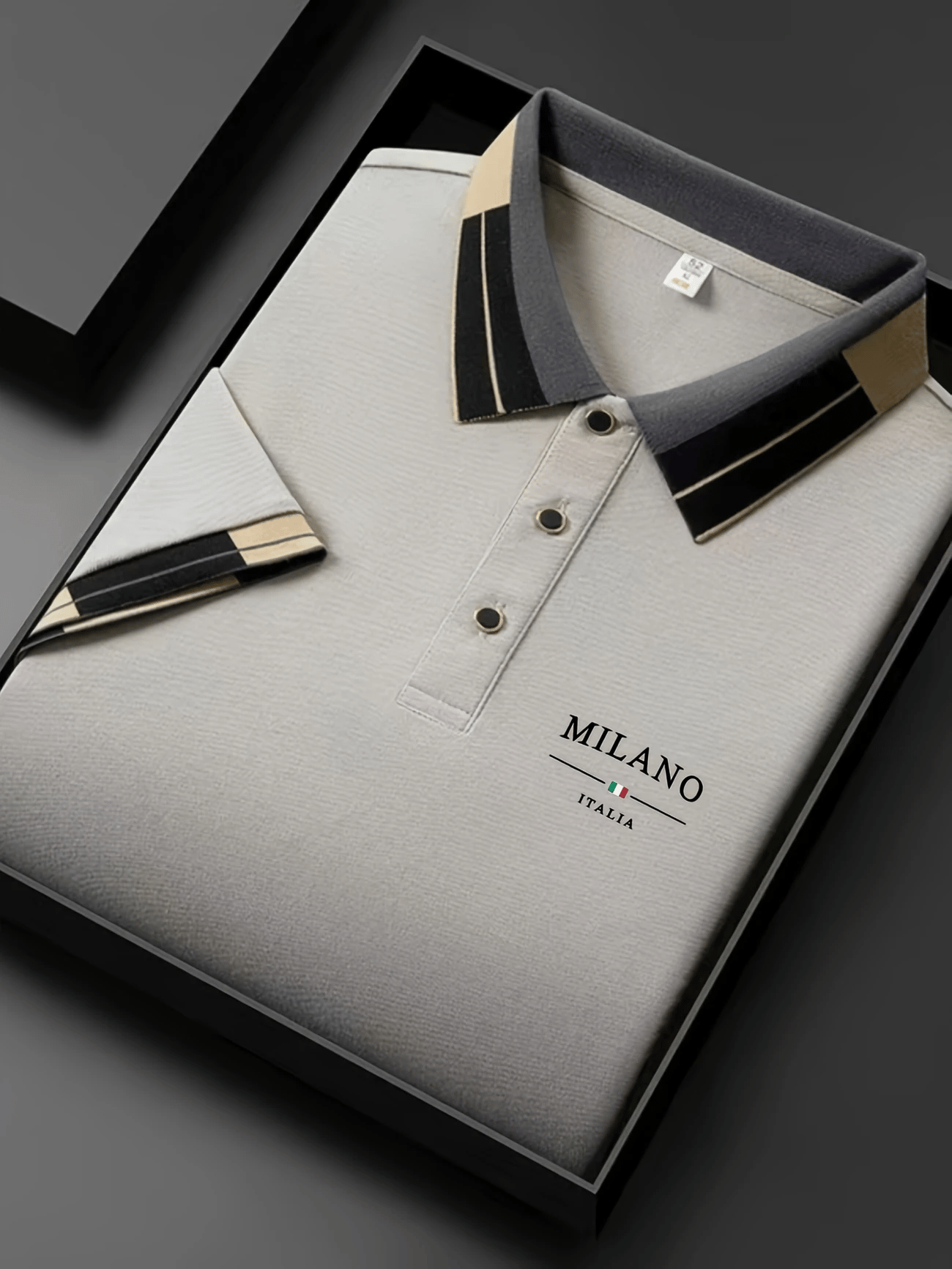 Camisa polo ejecutivo casual Button de manga corta para hombre