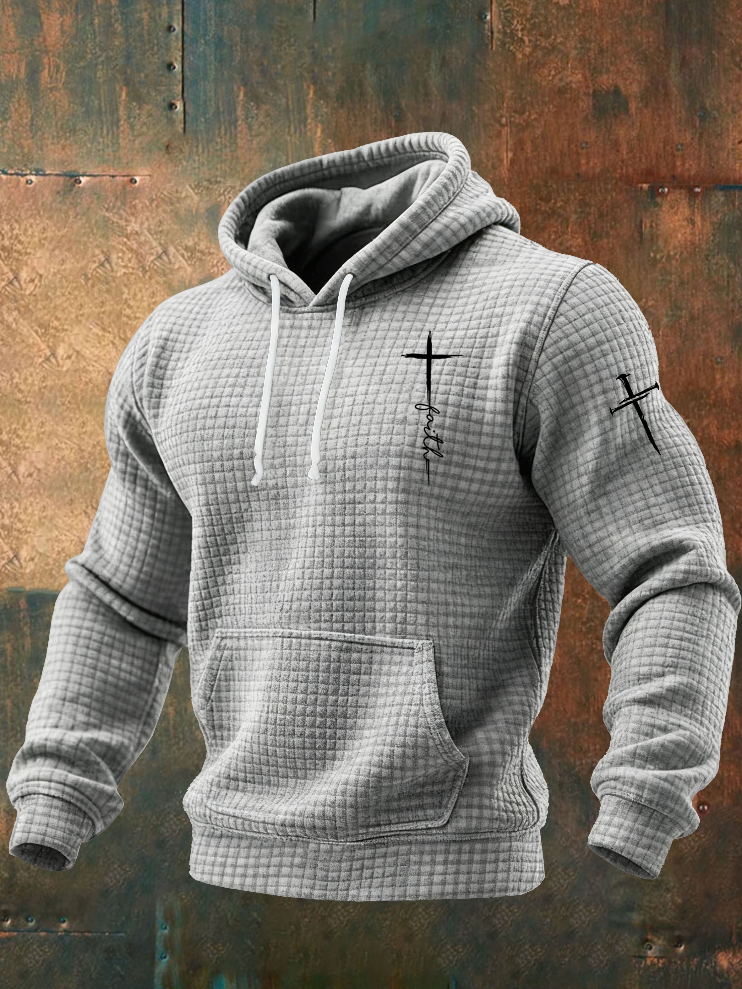 Sudadera con capucha Faith estampado sudadera-Fast Shipping para hombre