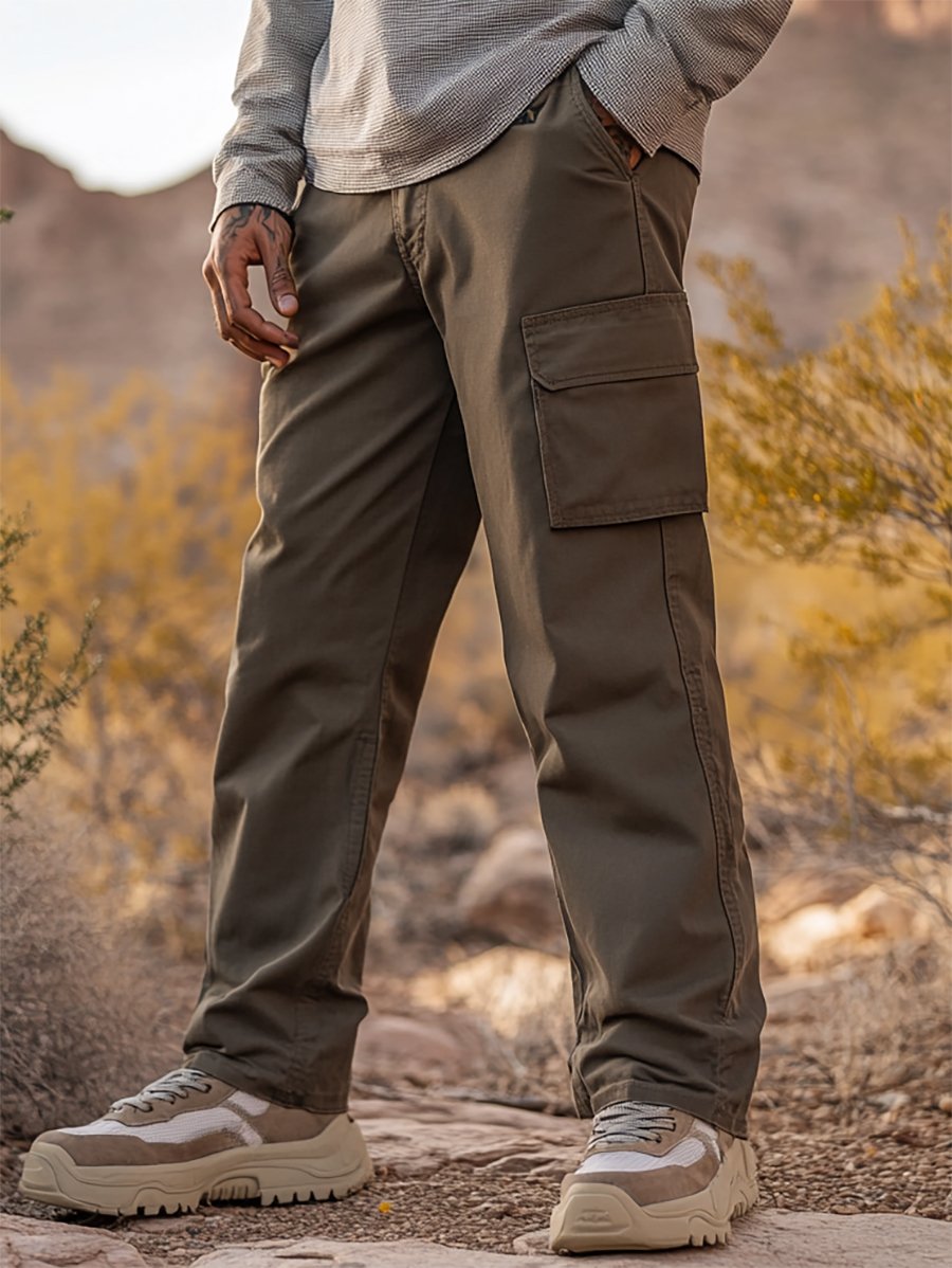 Vintage Multi-bolsillo Overalls para hombre