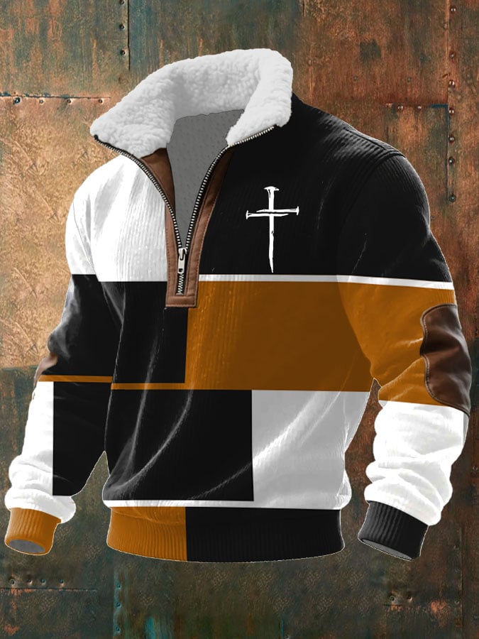 Sudadera Faith Cross texturizado para hombre