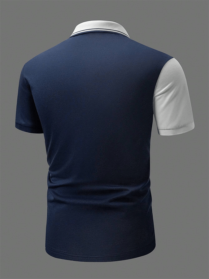 Camisa polo Horse rayas estampado casual para hombre