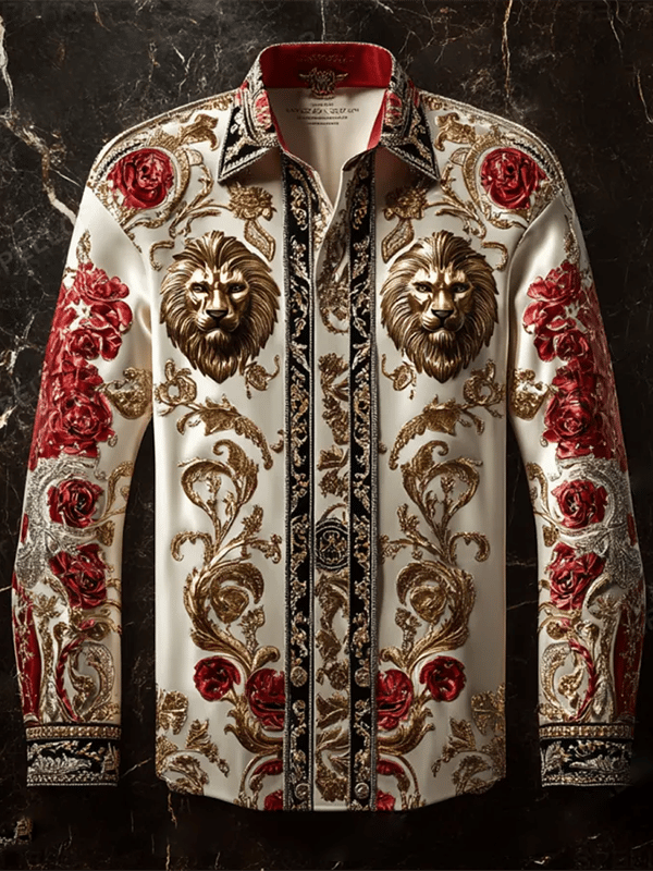 Camisa de lujo Gorgeous de manga larga para hombre
