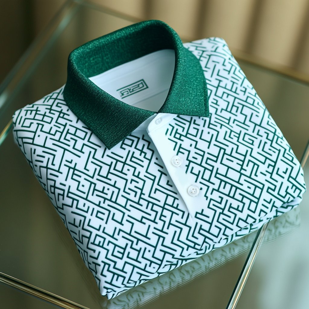 Camisa polo ejecutivo casual estampado Button de manga corta para hombre