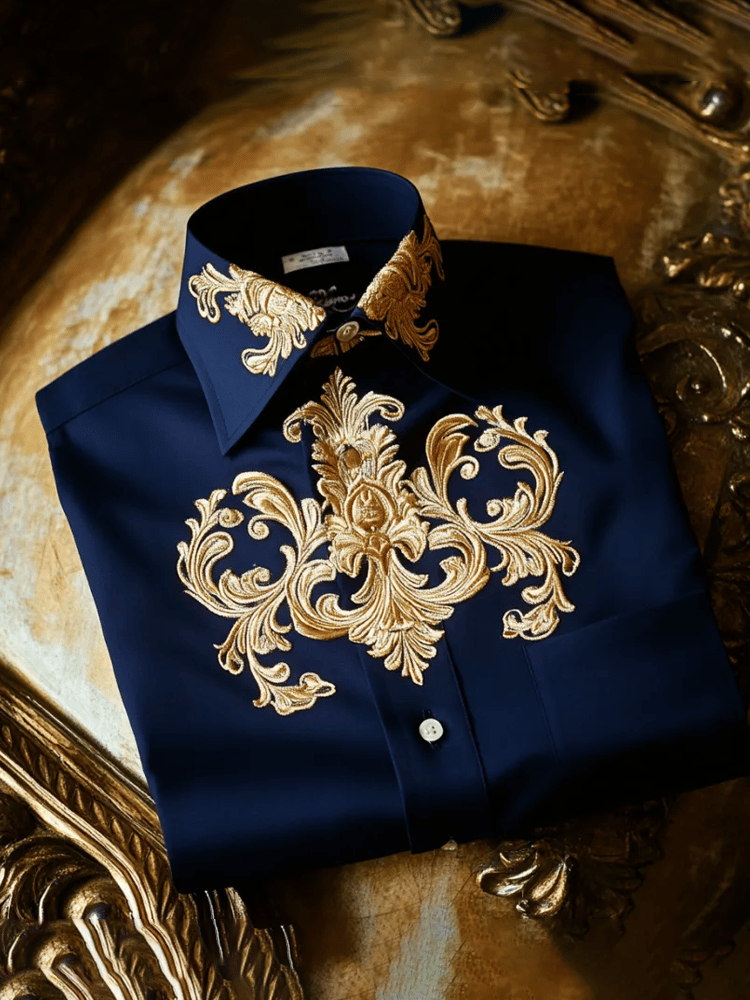 Camisa de lujo Gorgeous de manga larga para hombre