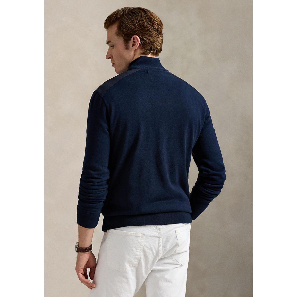 Hybrid Full-Zip Mock neck Sweater - 2