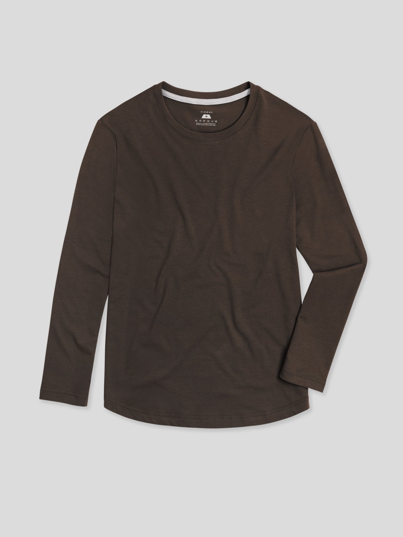 StaySmooth de manga larga Curve Hem Tee: de corte entallado