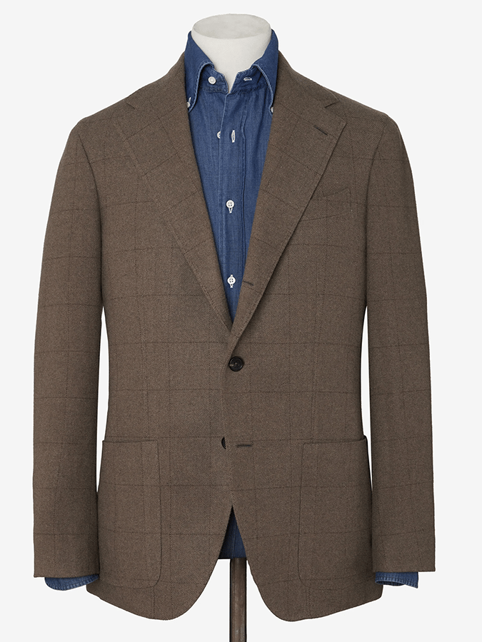 De modaable a cuadros Design Single-Breasted bolsillo Design casual Suit para hombre