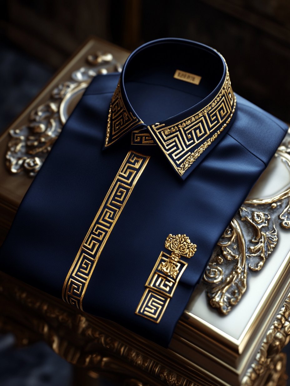 Camisa de lujo Gorgeous de manga larga para hombre