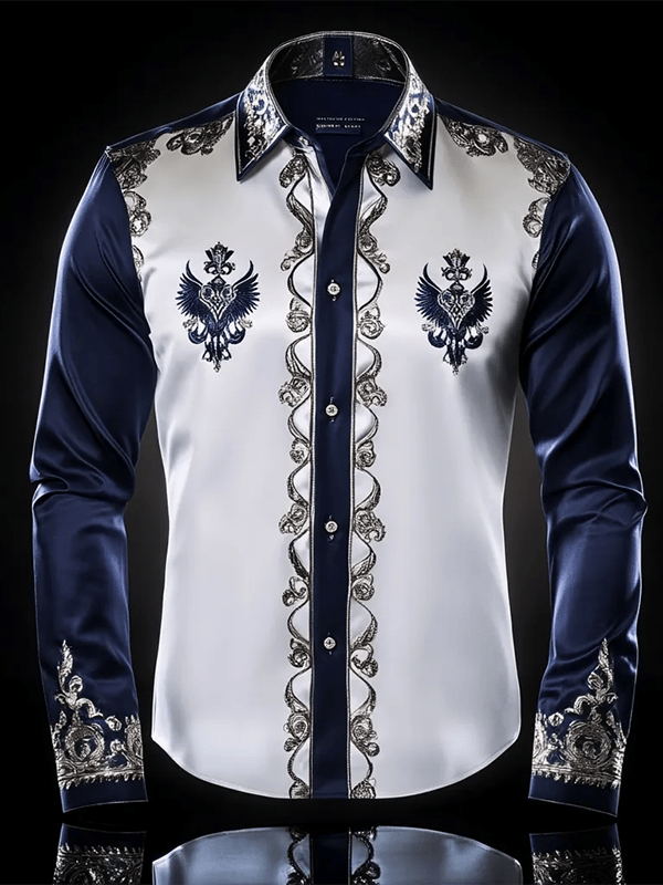 Camisa de lujo Gorgeous de manga larga para hombre