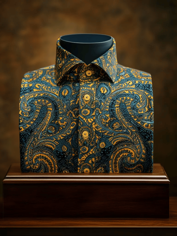 Camisa ejecutivo casual de manga larga para hombre