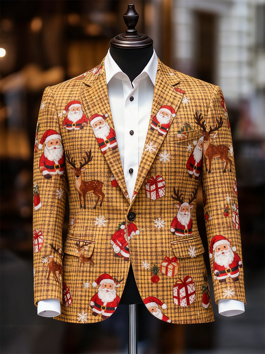 Ejecutivo casual Christmas Suit Outerwear para hombre