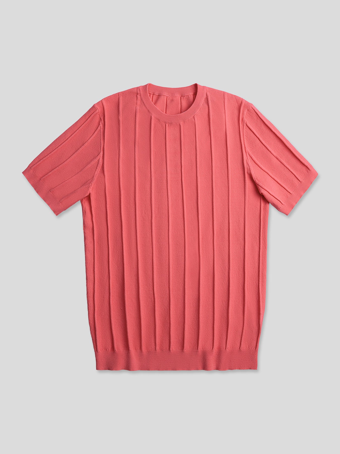 Camiseta Gentletejido transpirable a rayas de manga corta tejidoted
