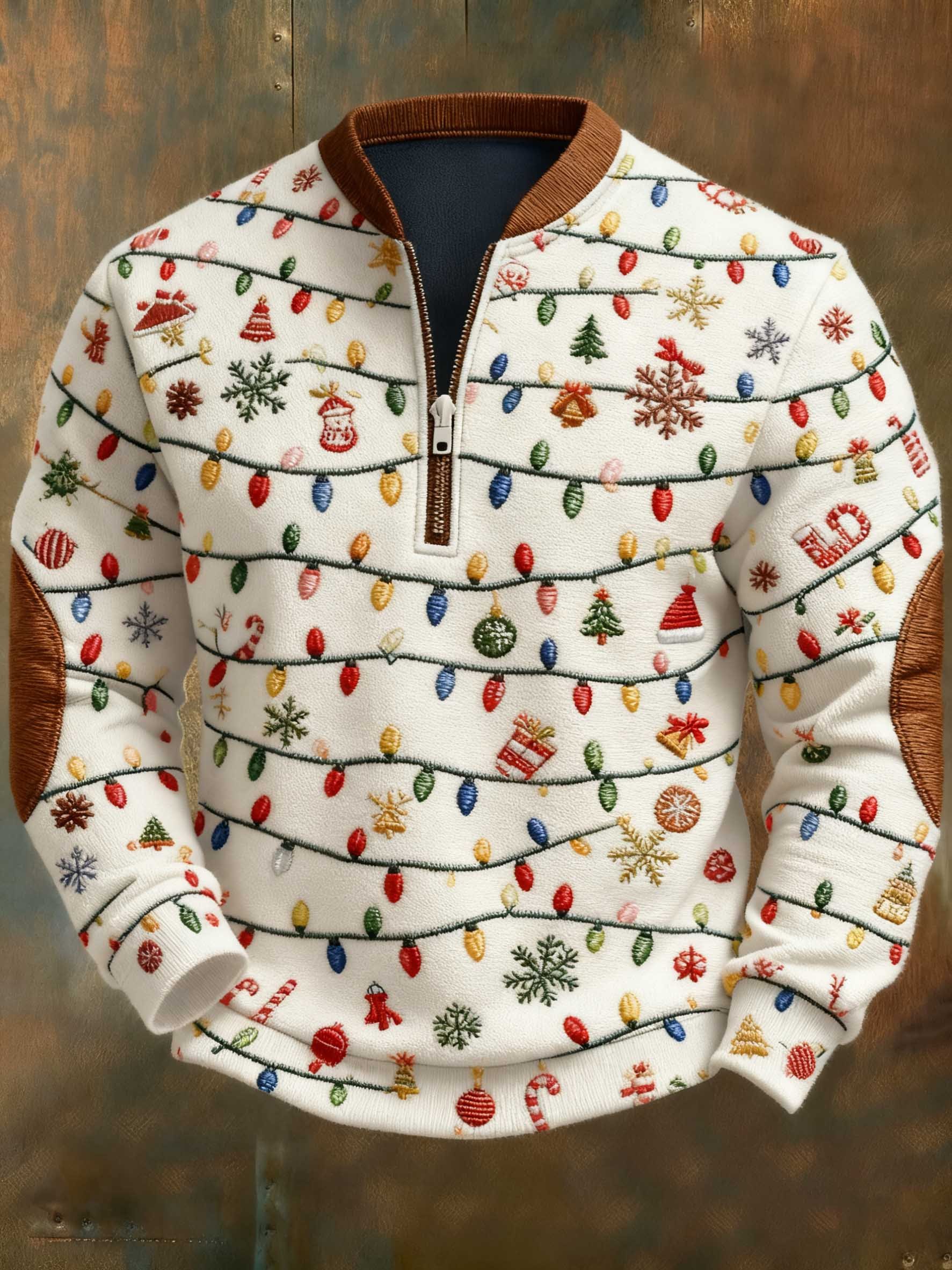 Sudadera casual Christmas estampado para hombre