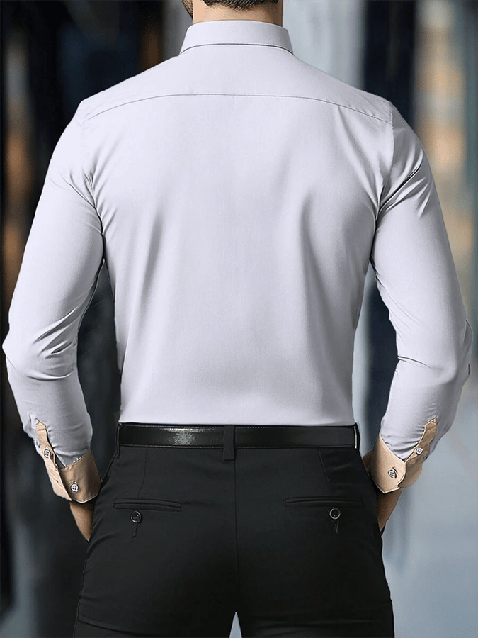 Camisa Contrast ejecutivo casual para hombre