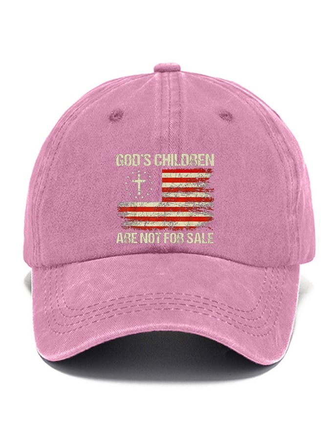 Gorras casual God'S Children Are Not For Sale estampado Baseball